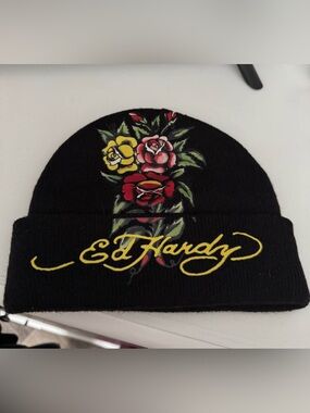 Ed Hardy Black Bleanie